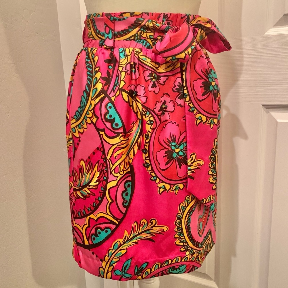 Lilly Pulitzer Anamaria Follow the Pink Silk Skirt